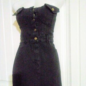 Brand New Black Denim Dress